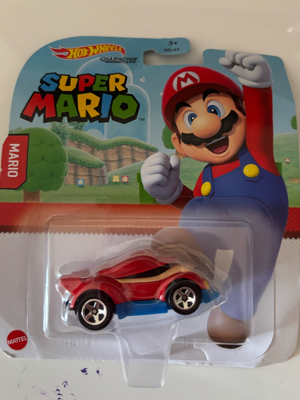 Mattel Hot Wheels Super Mario Red and Blue Mario Kart